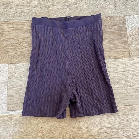 Sisters + Seekers - Colt Rib Bodycon Shorts in Brown - Picture 1 of 4